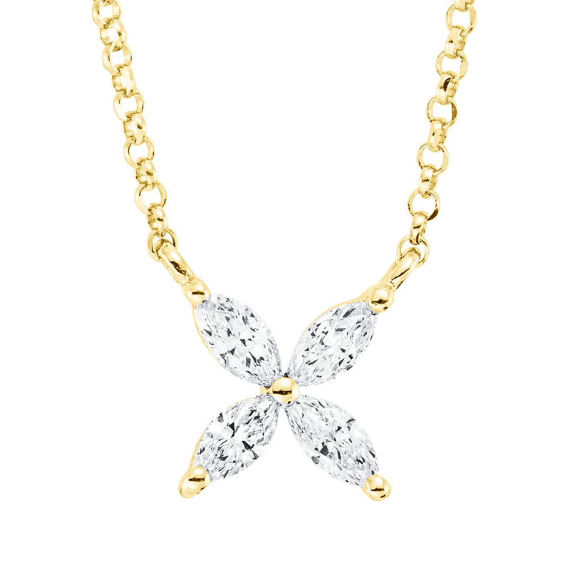 Modern Woman Collier Weißgold 18kt 0,12ct