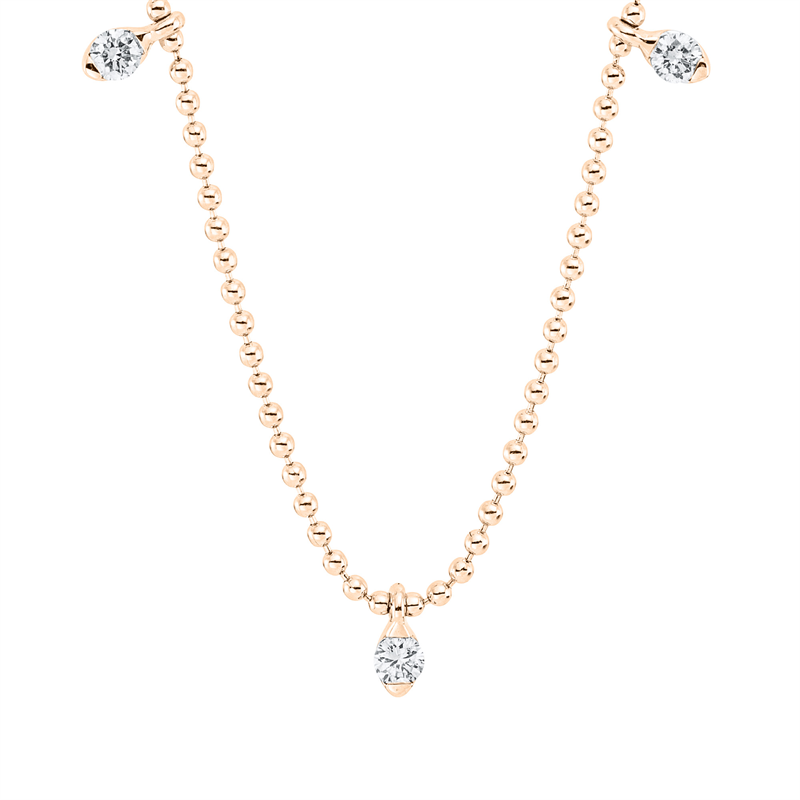Modern Woman Collier Rotgold 18kt 0,09ct