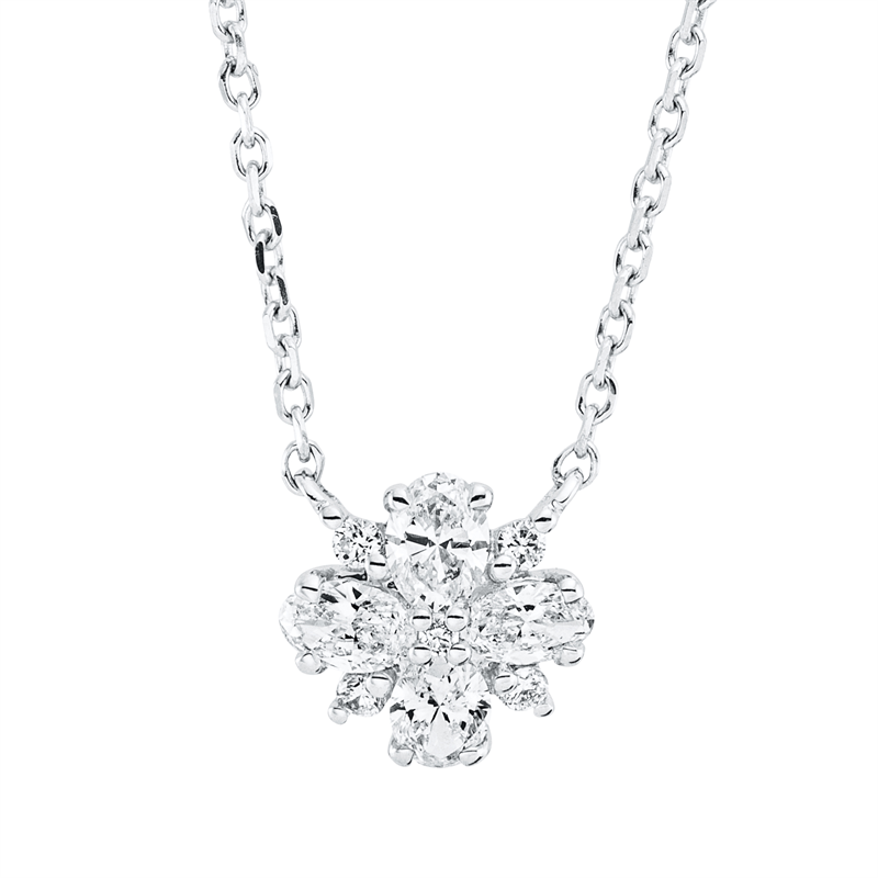 Illusion Classic Collier Weißgold 18kt 0,4ct