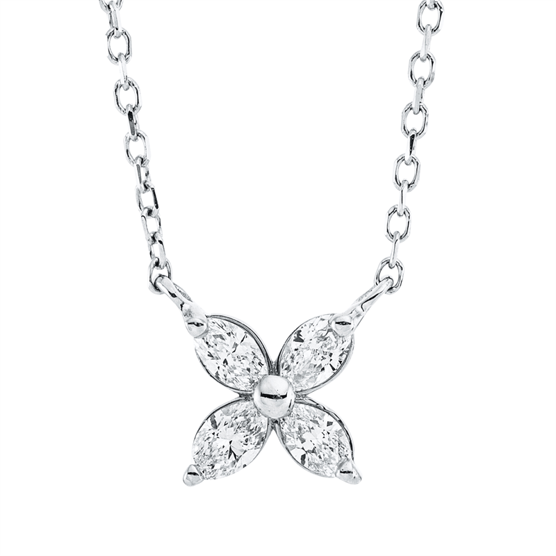 Modern Woman Collier Weißgold 18kt 0,2ct