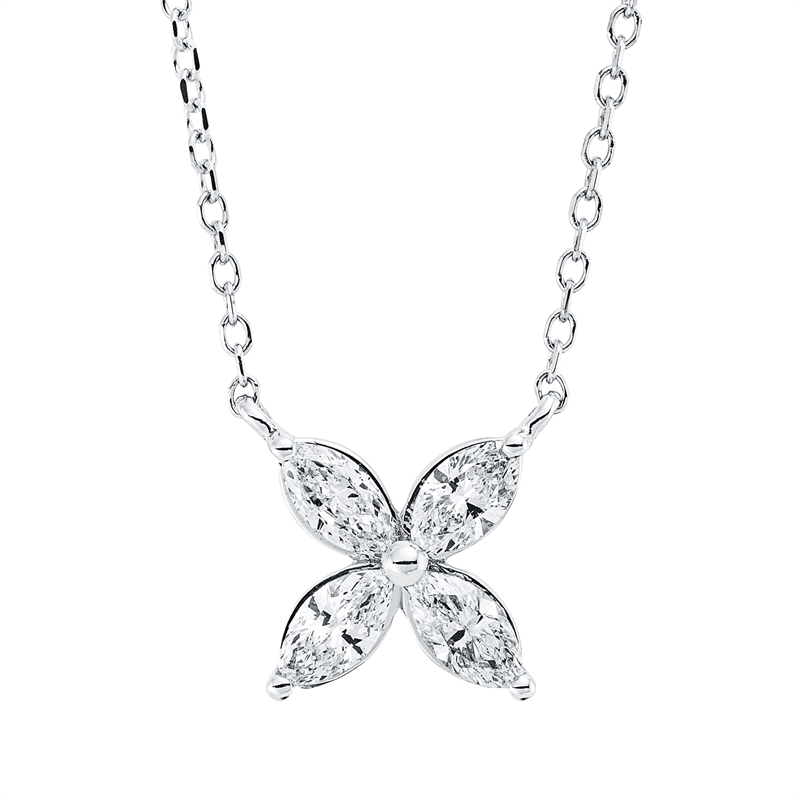 Modern Woman Collier Weißgold 18kt 0,4ct