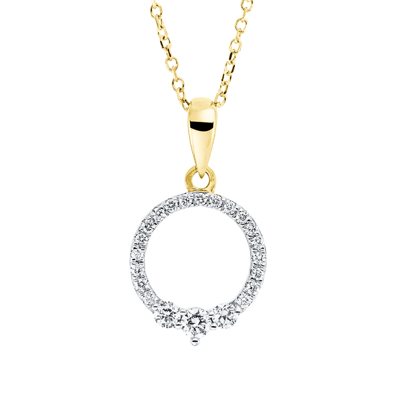 Modern Woman Collier Gelbgold 18kt 0,21ct