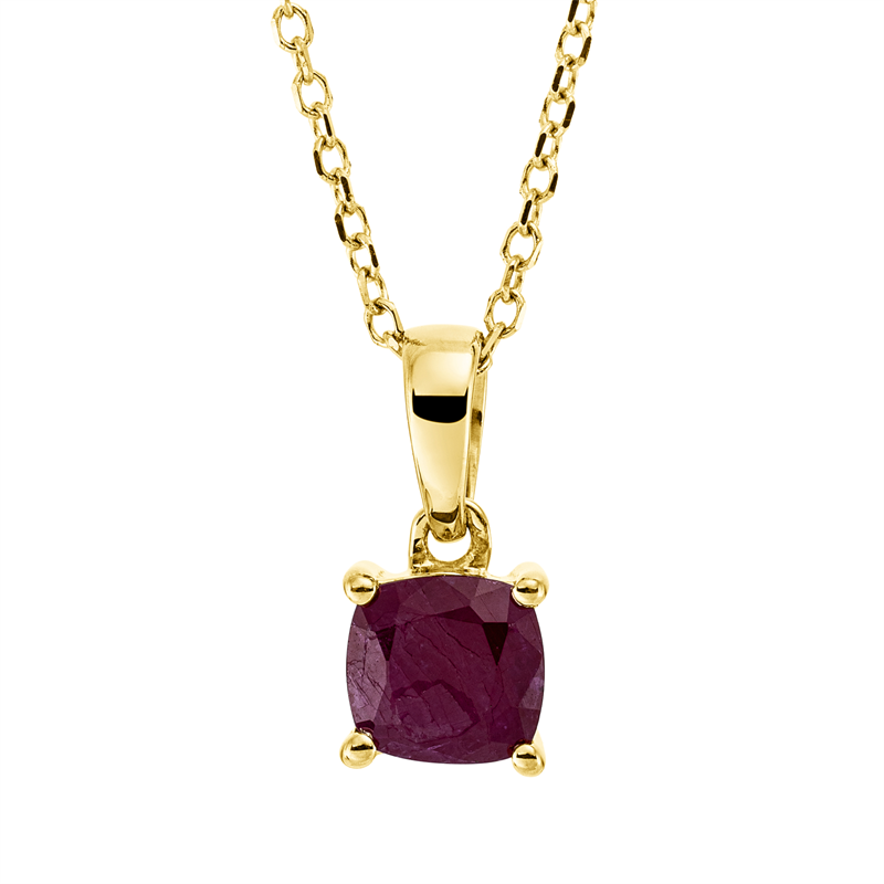 Farbstein Classic Collier Weißgold 18kt