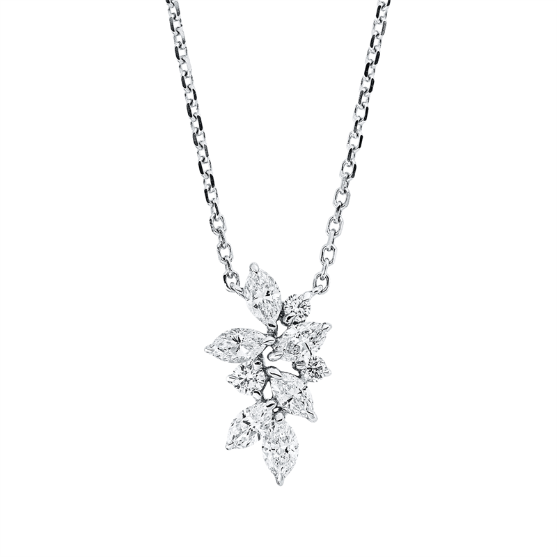 Modern Woman Collier Weißgold 18kt 0,48ct
