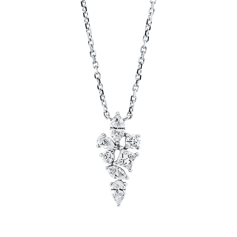 Modern Woman Collier Weißgold 18kt 0,46ct