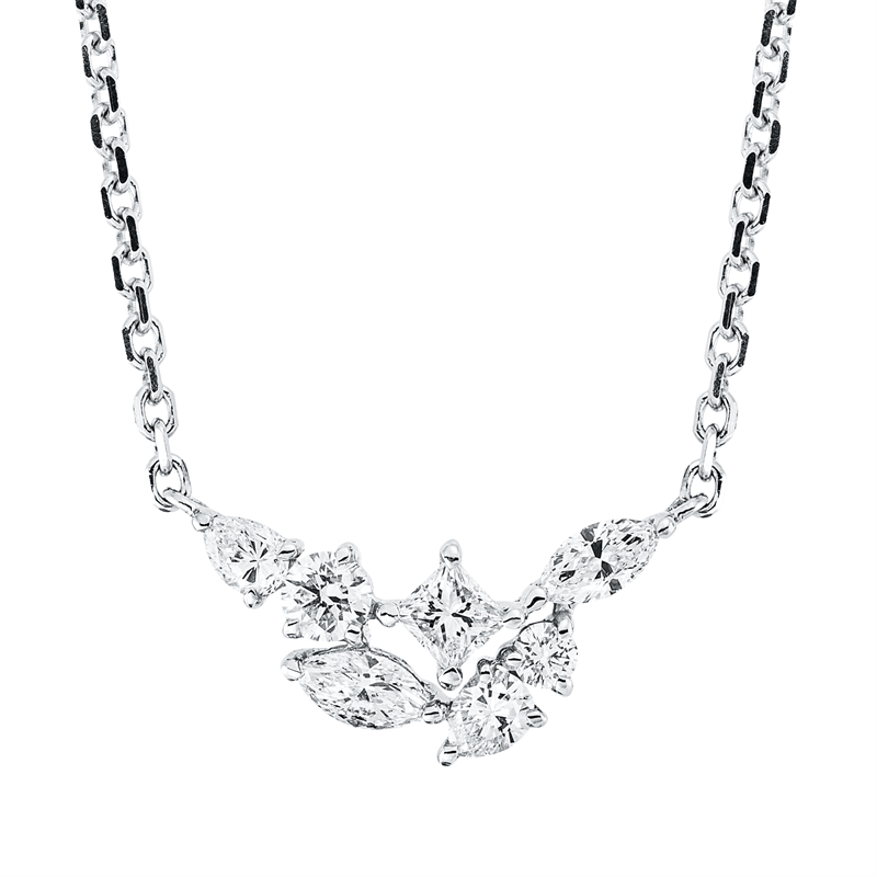 Modern Woman Collier Weißgold 18kt 0,49ct