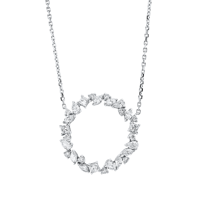 Modern Woman Collier Weißgold 18kt 1,38ct