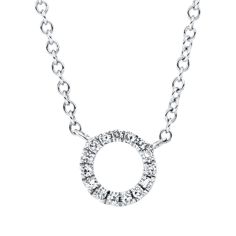 Modern Woman Collier Weißgold 18kt 0,04ct