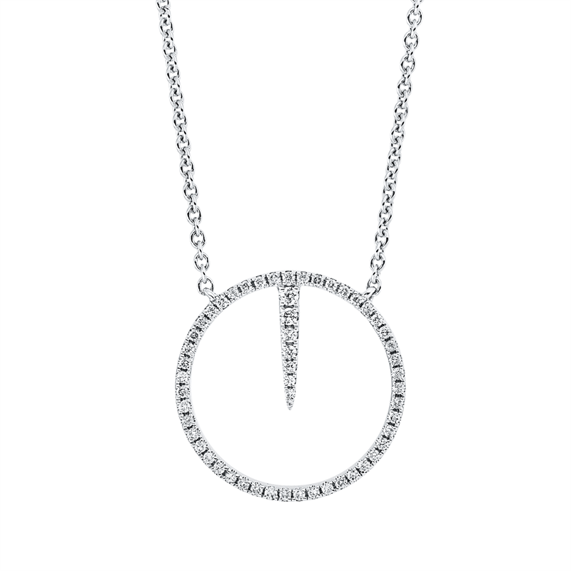 Modern Woman Collier Weißgold 18kt 0,13ct