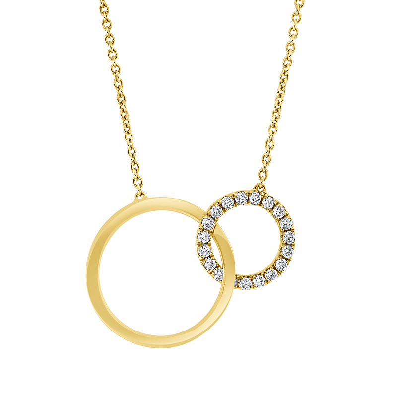 Modern Woman Collier Gelbgold 14kt 0,16ct