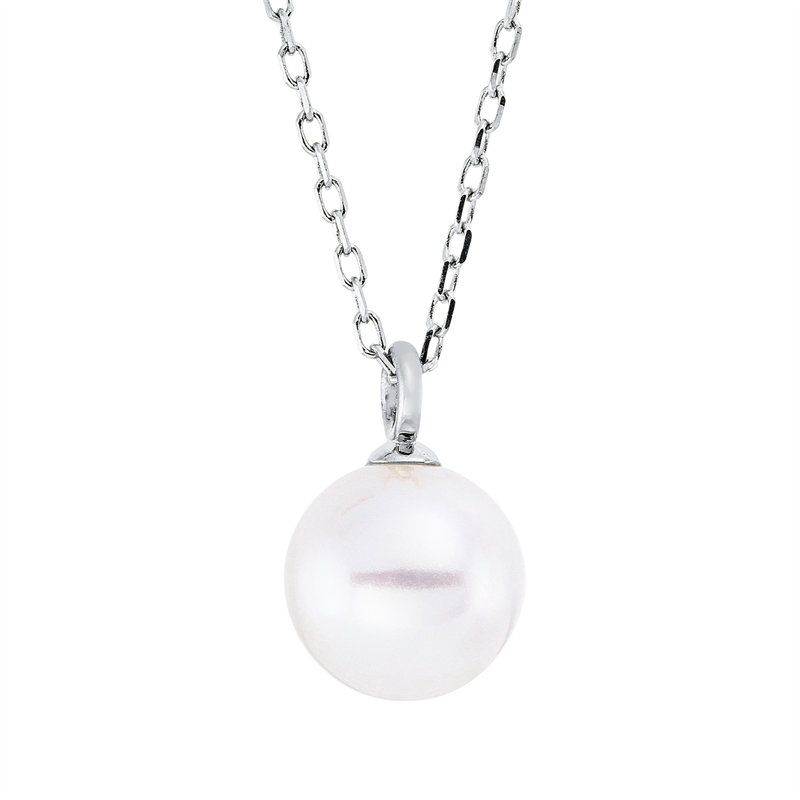 Perle Collier Weißgold 18kt