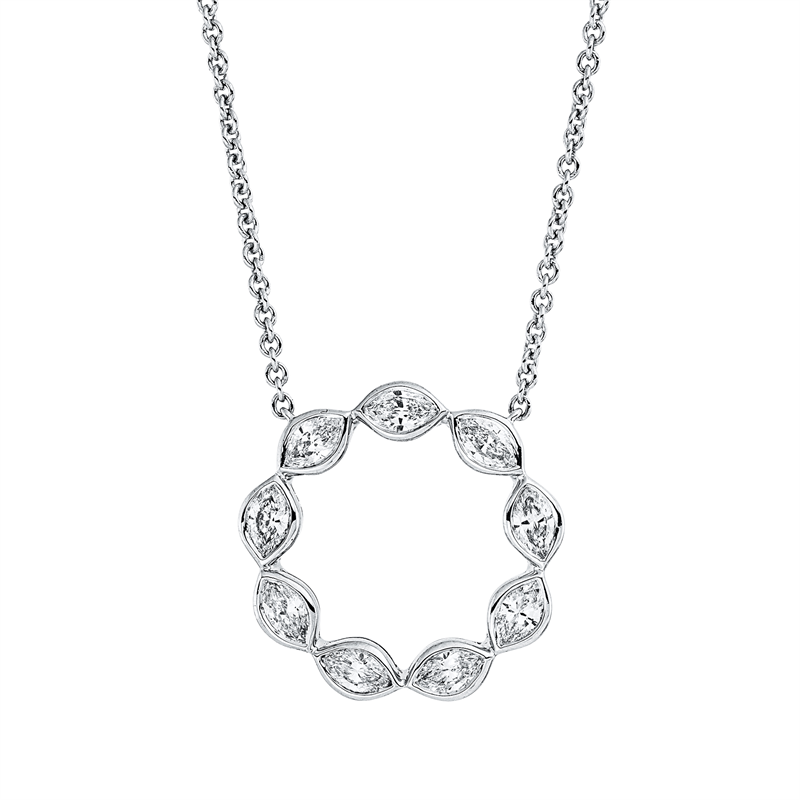 Modern Woman Collier Weißgold 18kt 0,78ct