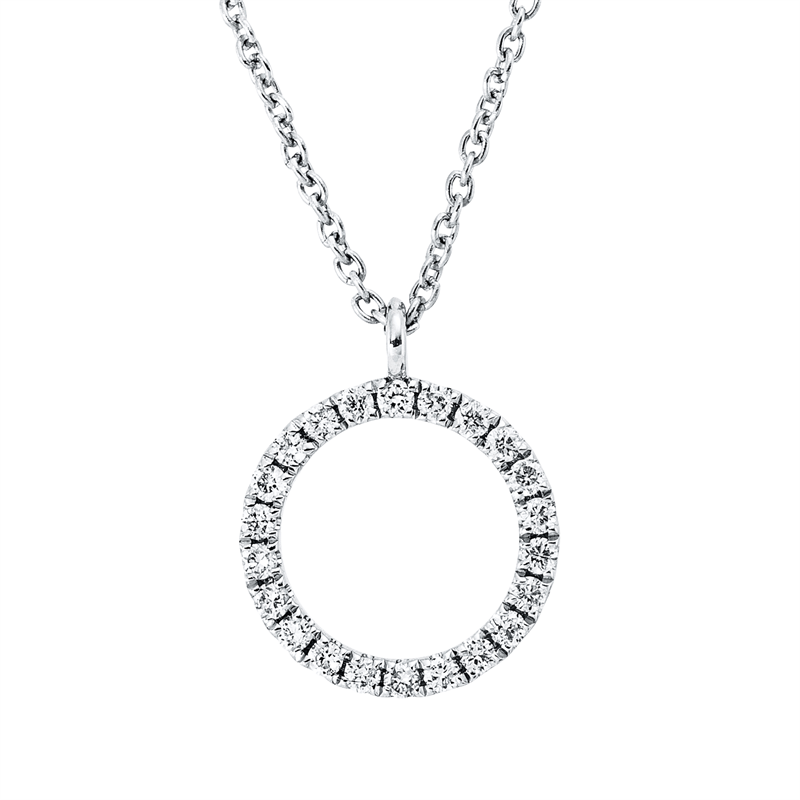 Modern Woman Collier Weißgold 18kt 0,07ct
