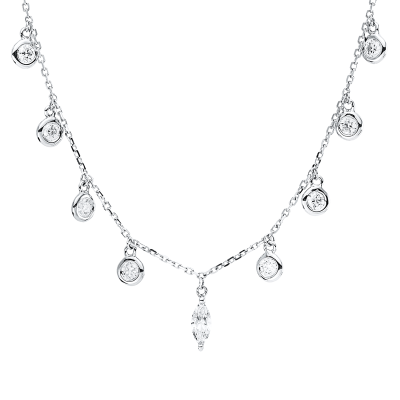Modern Woman Collier Weißgold 18kt 0,71ct