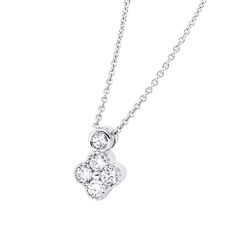 Modern Woman Collier Weißgold 18kt 0,22ct