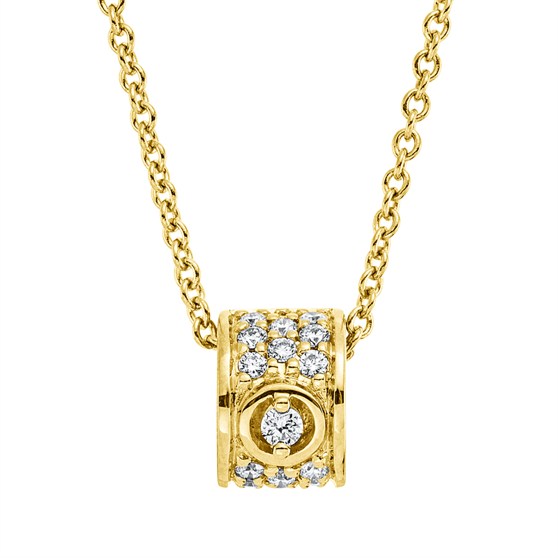 Modern Woman Collier Gelbgold 18kt 0,07ct