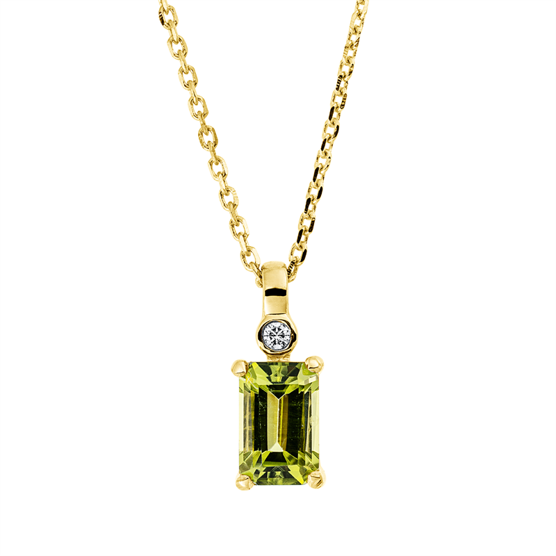 Farbstein Fashion Collier Gelbgold 18kt 0,01ct