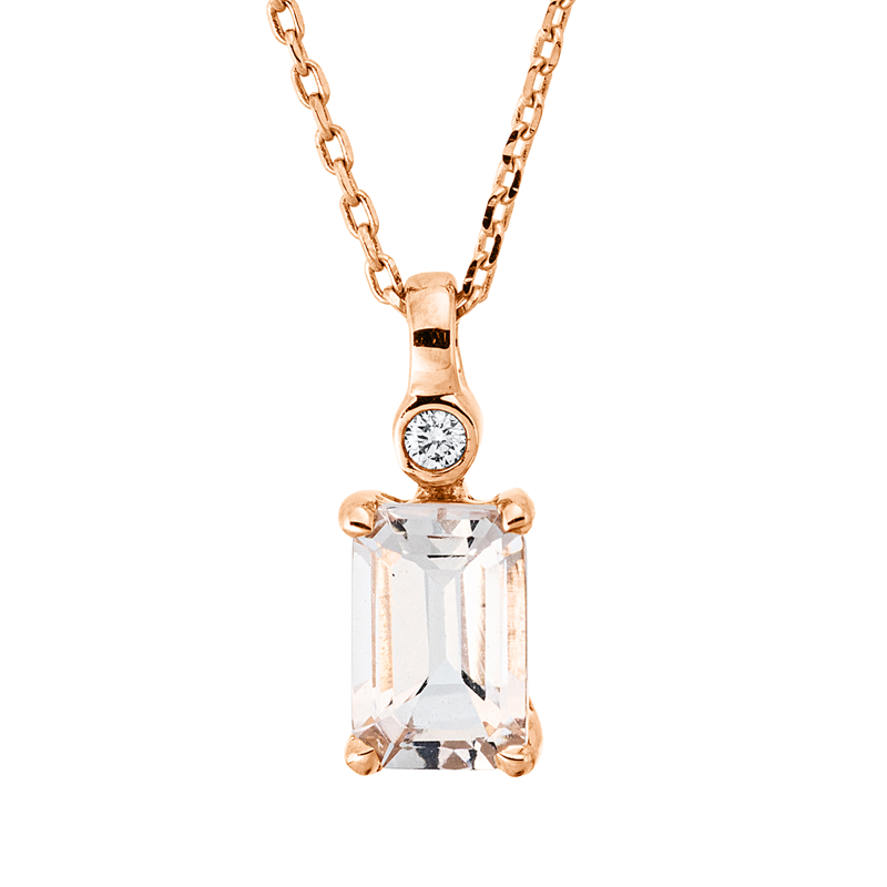 Farbstein Fashion Collier Rotgold 18kt 0,01ct