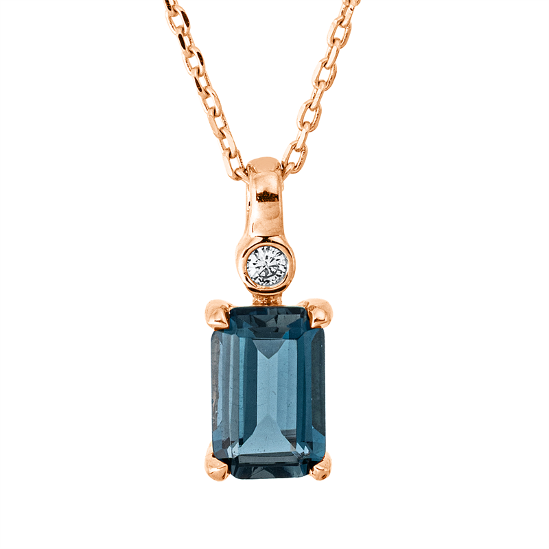 Farbstein Fashion Collier Rotgold 18kt 0,01ct