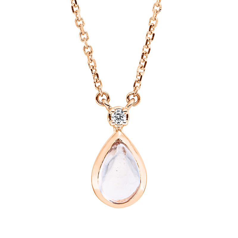 Farbstein Fashion Collier Rotgold 18kt 0,01ct