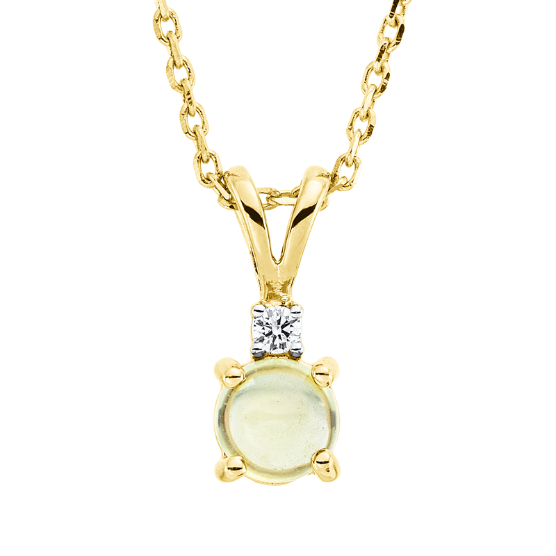 Farbstein Fashion Collier Gelbgold 18kt 0,01ct