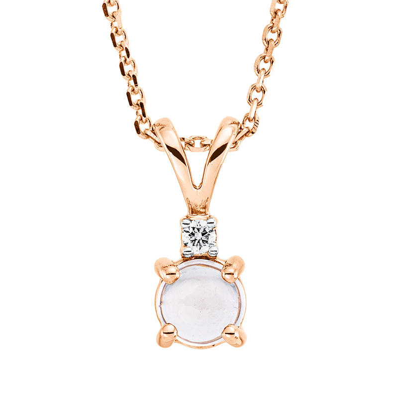 Farbstein Fashion Collier Rotgold 18kt 0,01ct
