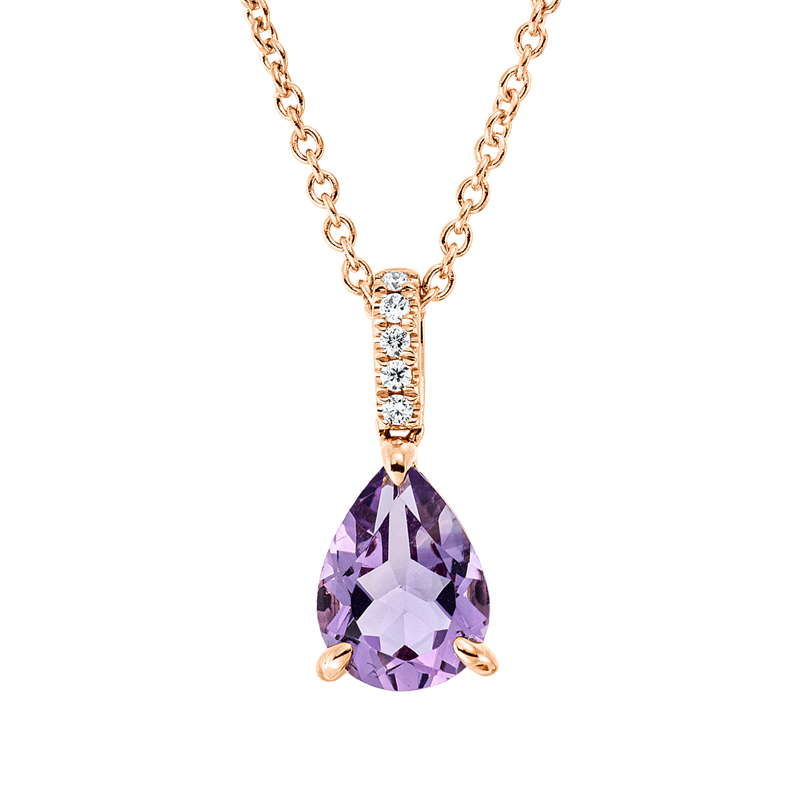 Farbstein Fashion Collier Rotgold 18kt 0,03ct