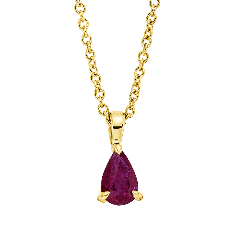Farbstein Classic Collier Weißgold 18kt