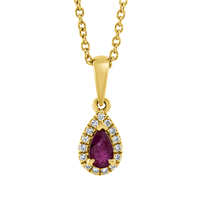 Farbstein Classic Collier Gelbgold 18kt 0,06ct