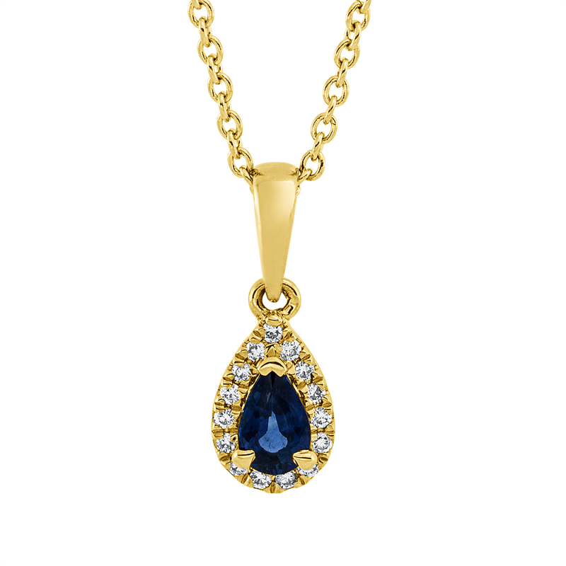 Farbstein Classic Collier Gelbgold 18kt 0,06ct