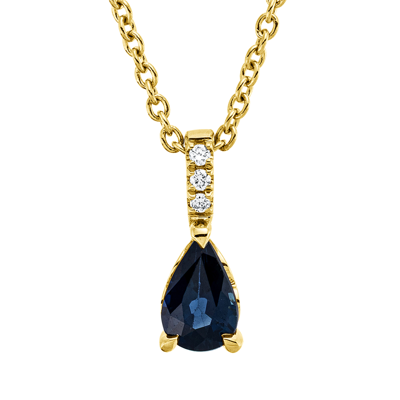 Farbstein Classic Collier Weißgold 18kt 0,02ct