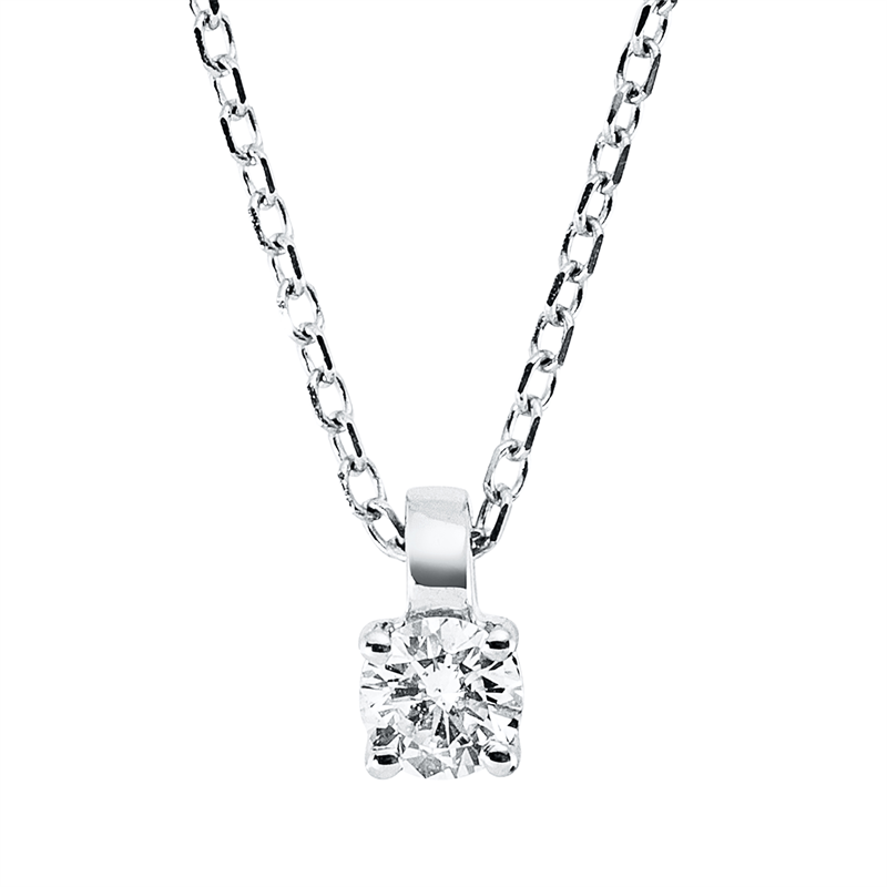 Solitaire Collier Gelbgold 18kt 0,13ct