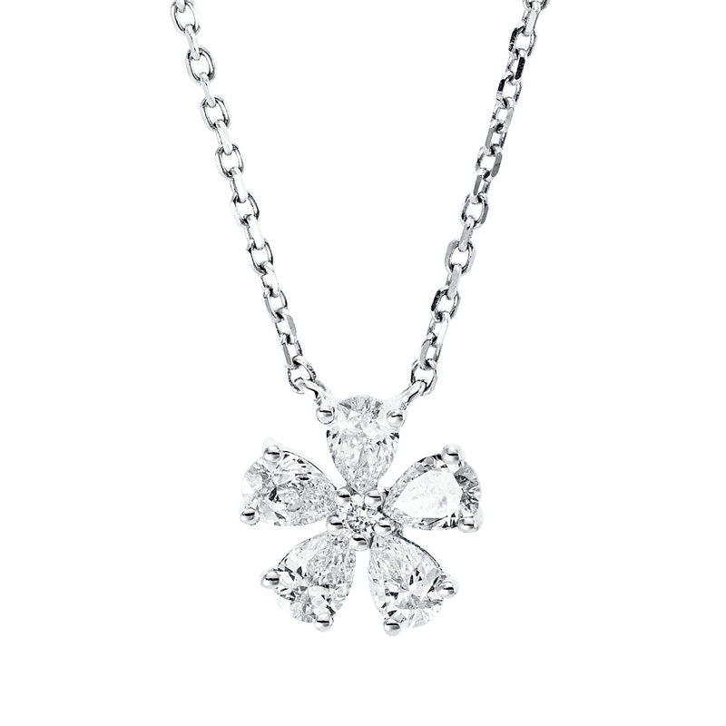 Modern Woman Collier Weißgold 18kt 0,32ct
