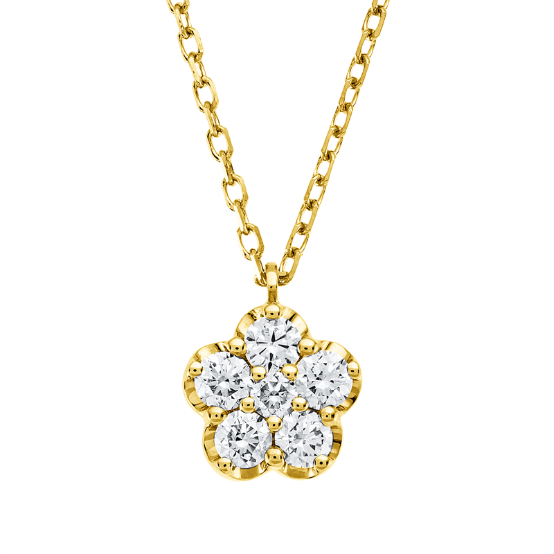 Illusion Classic Collier Gelbgold 18kt 0,21ct