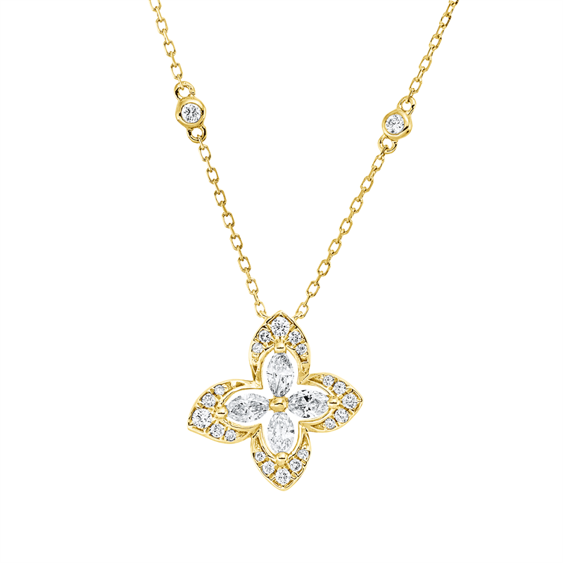 Modern Woman Collier Gelbgold 18kt 0,44ct