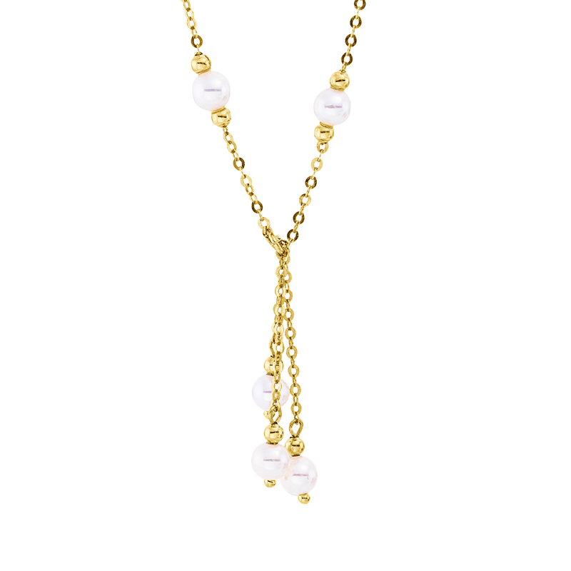 Perle Collier Gelbgold 18kt