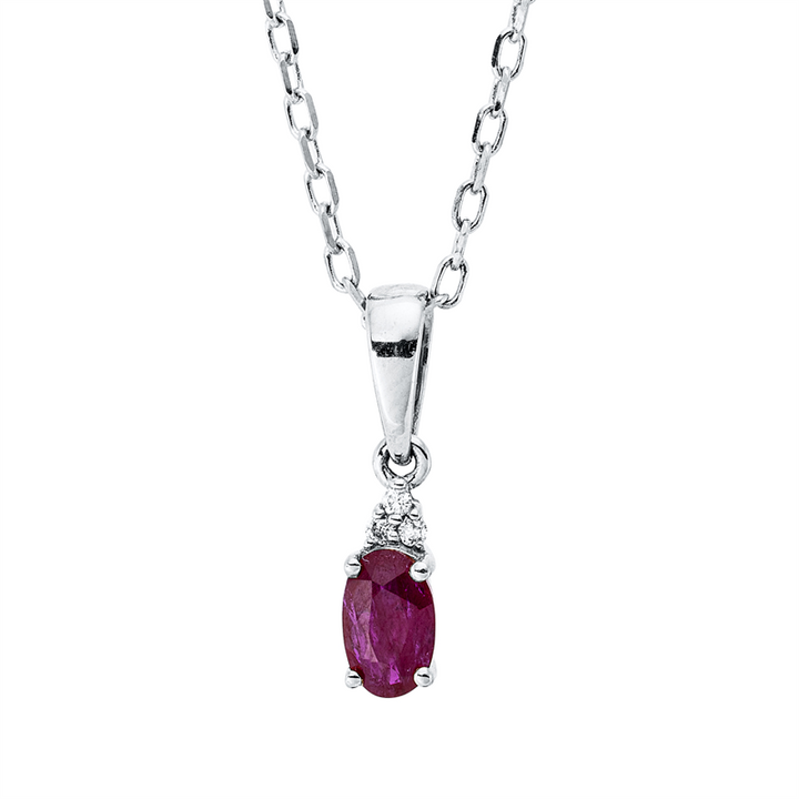 Farbstein Classic Collier Weißgold 18kt Ref-4O220