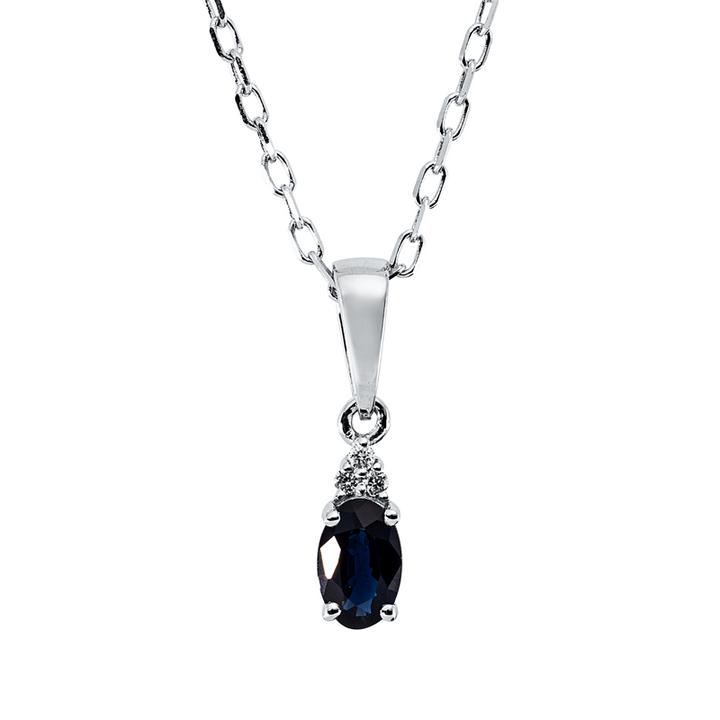 Farbstein Classic Collier Weißgold 18kt Ref-4O221