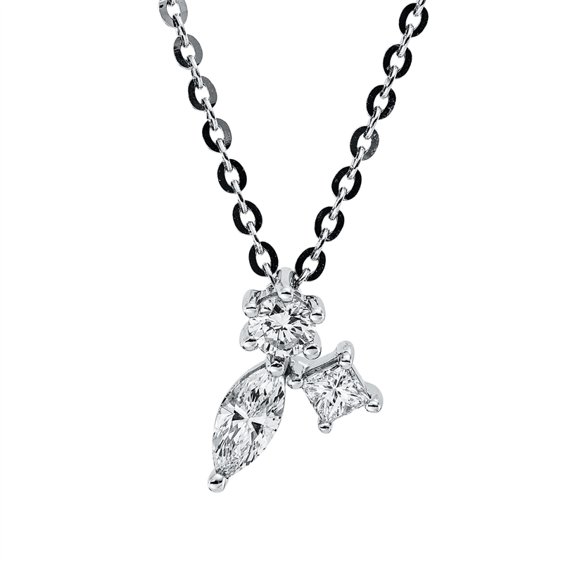 Modern Woman Collier Weißgold 18kt 0,27ct