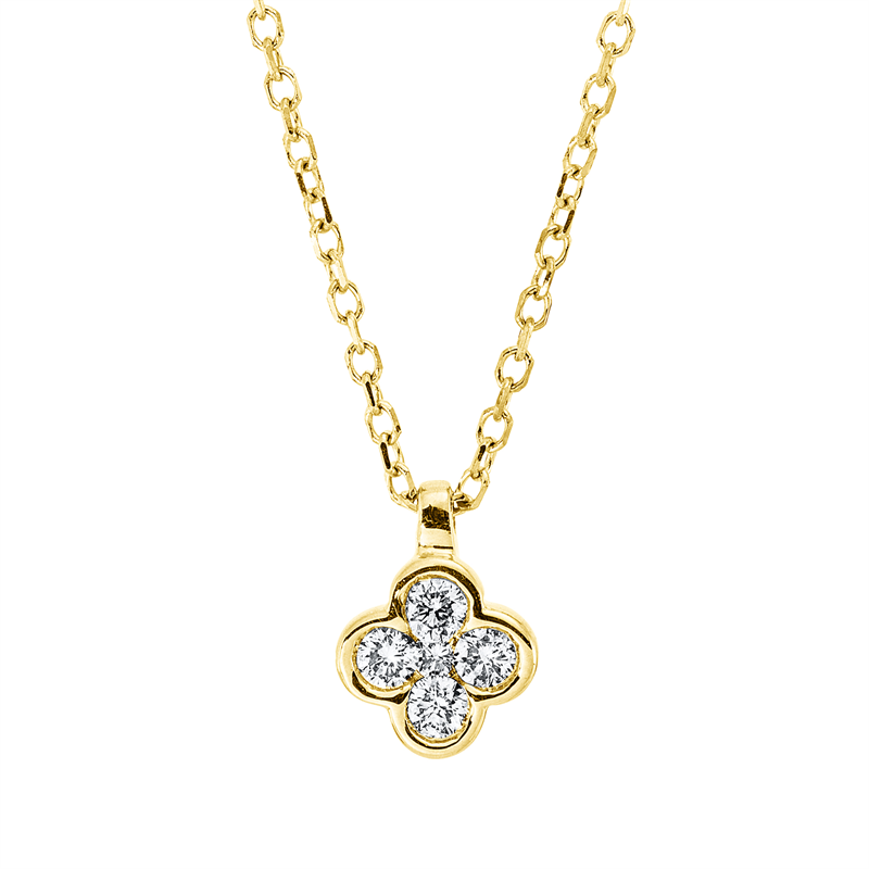 Modern Woman Collier Rotgold 18kt 0,1ct