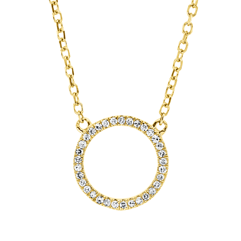 Modern Woman Collier Weißgold 18kt 0,05ct