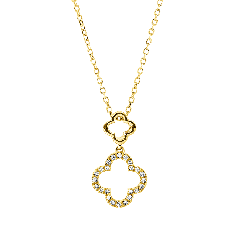 Modern Woman Collier Gelbgold 18kt 0,07ct