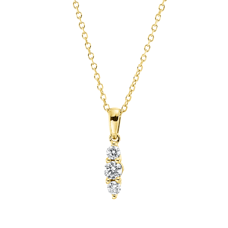 Modern Woman Collier Gelbgold 18kt 0,18ct