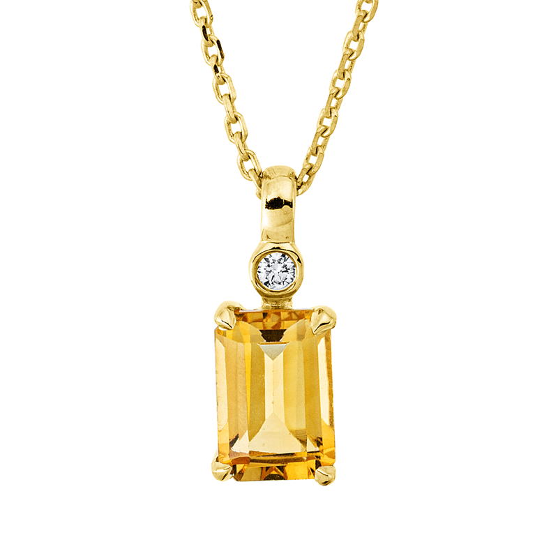 Farbstein Fashion Collier Gelbgold 18kt 0,01ct