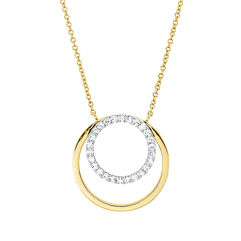 Modern Woman Collier Gelbgold 18kt 0,2ct