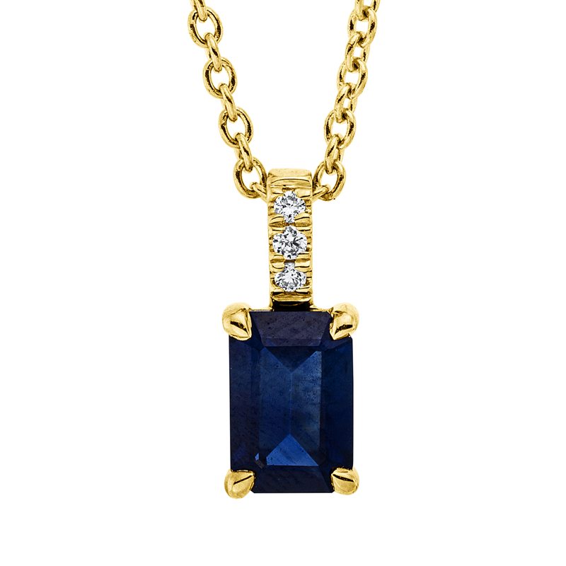 Farbstein Classic Collier Weißgold 18kt 0,01ct