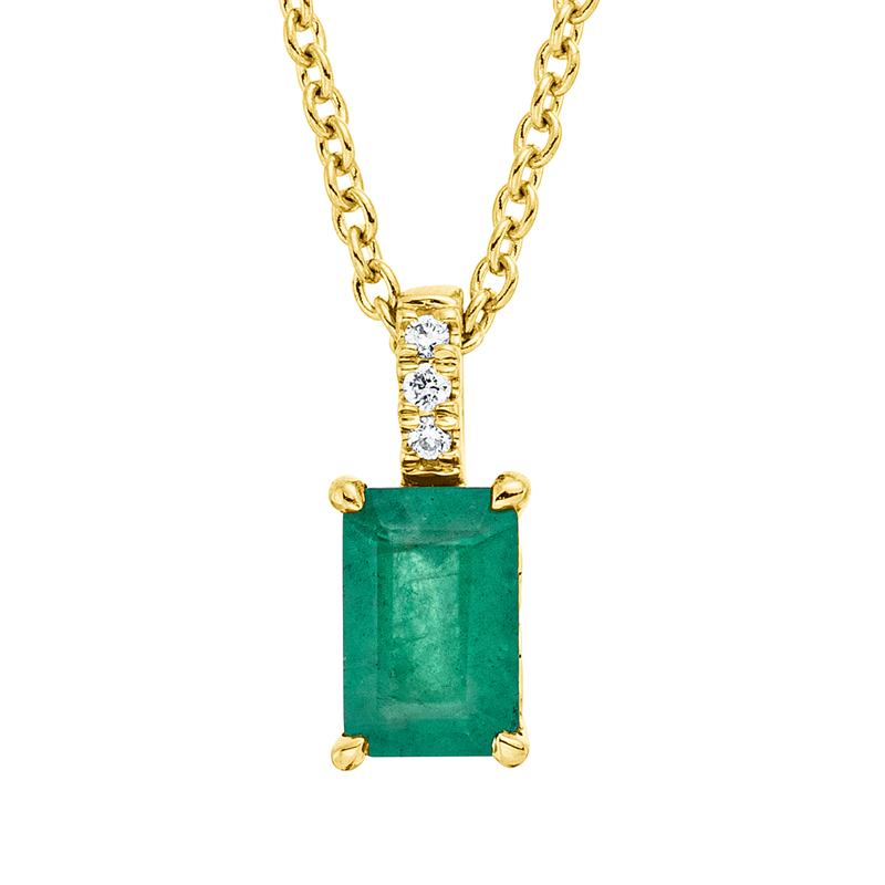 Farbstein Classic Collier Gelbgold 18kt 0,02ct