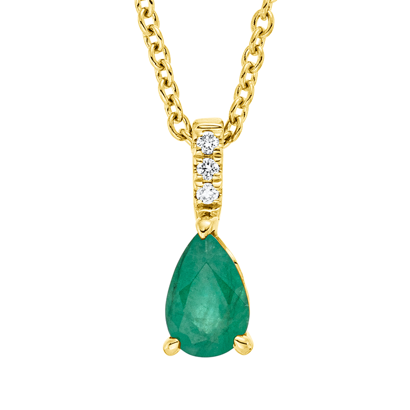 Farbstein Classic Collier Weißgold 18kt 0,02ct