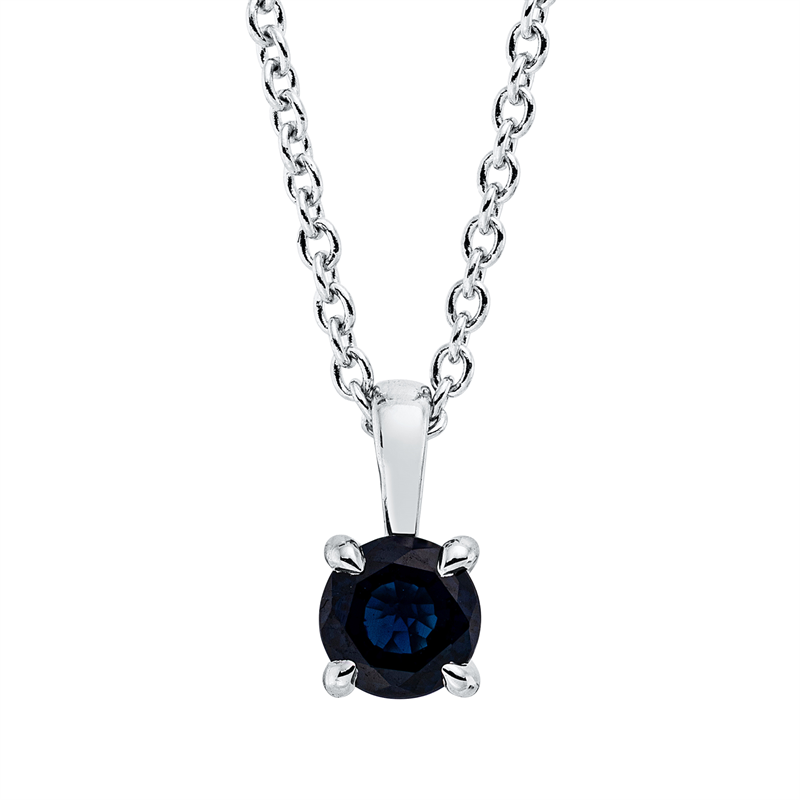 Farbstein Classic Collier Weißgold 18kt