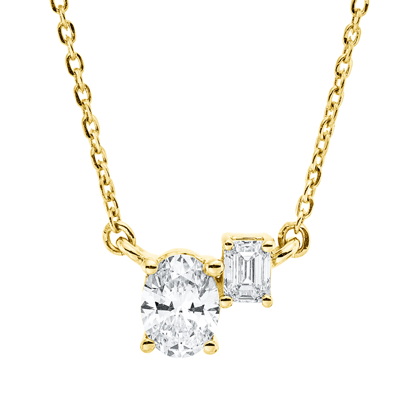 Modern Woman Collier Gelbgold 18kt 0,41ct